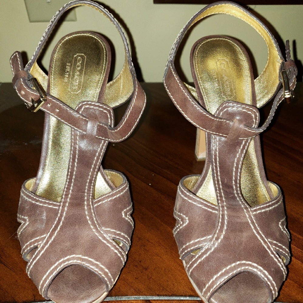 Size 8.5 Coach Heels